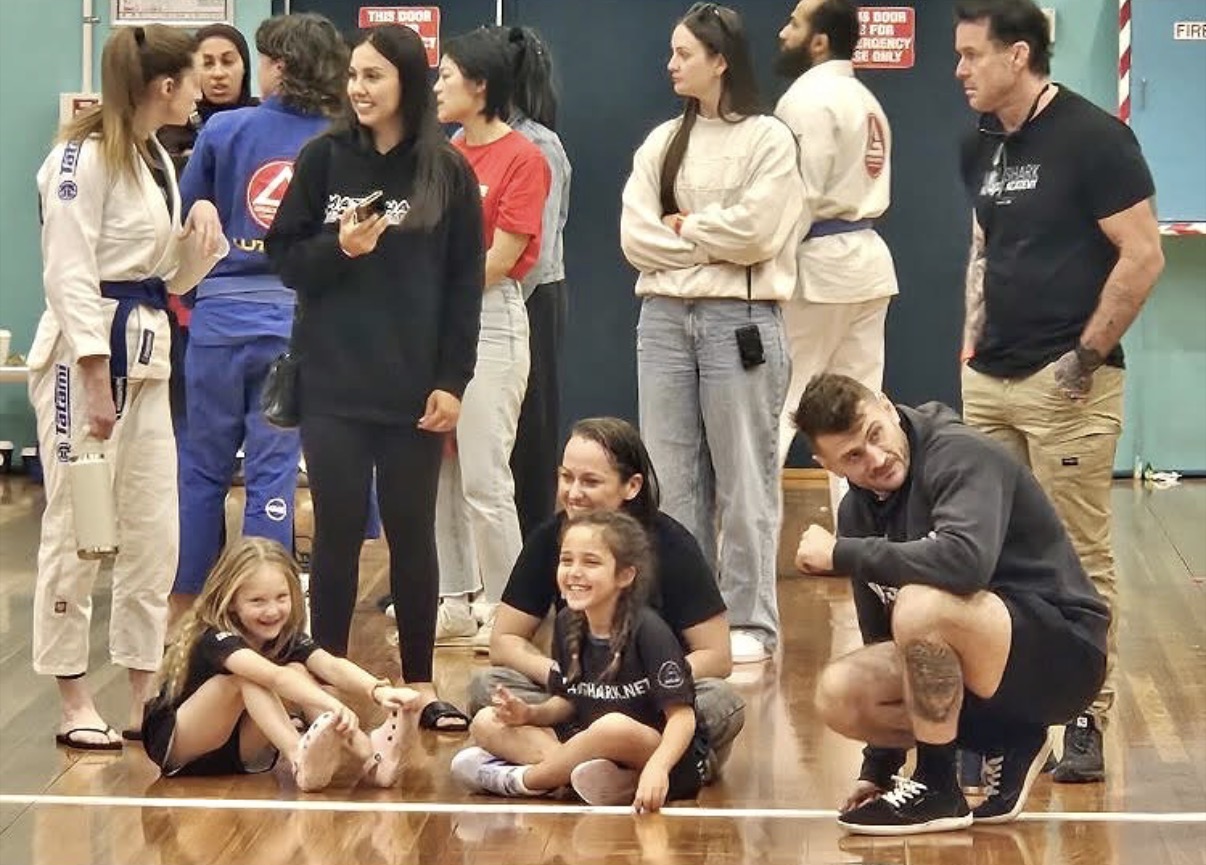 Mat Shark families, kids and coaches watching from the sidelines