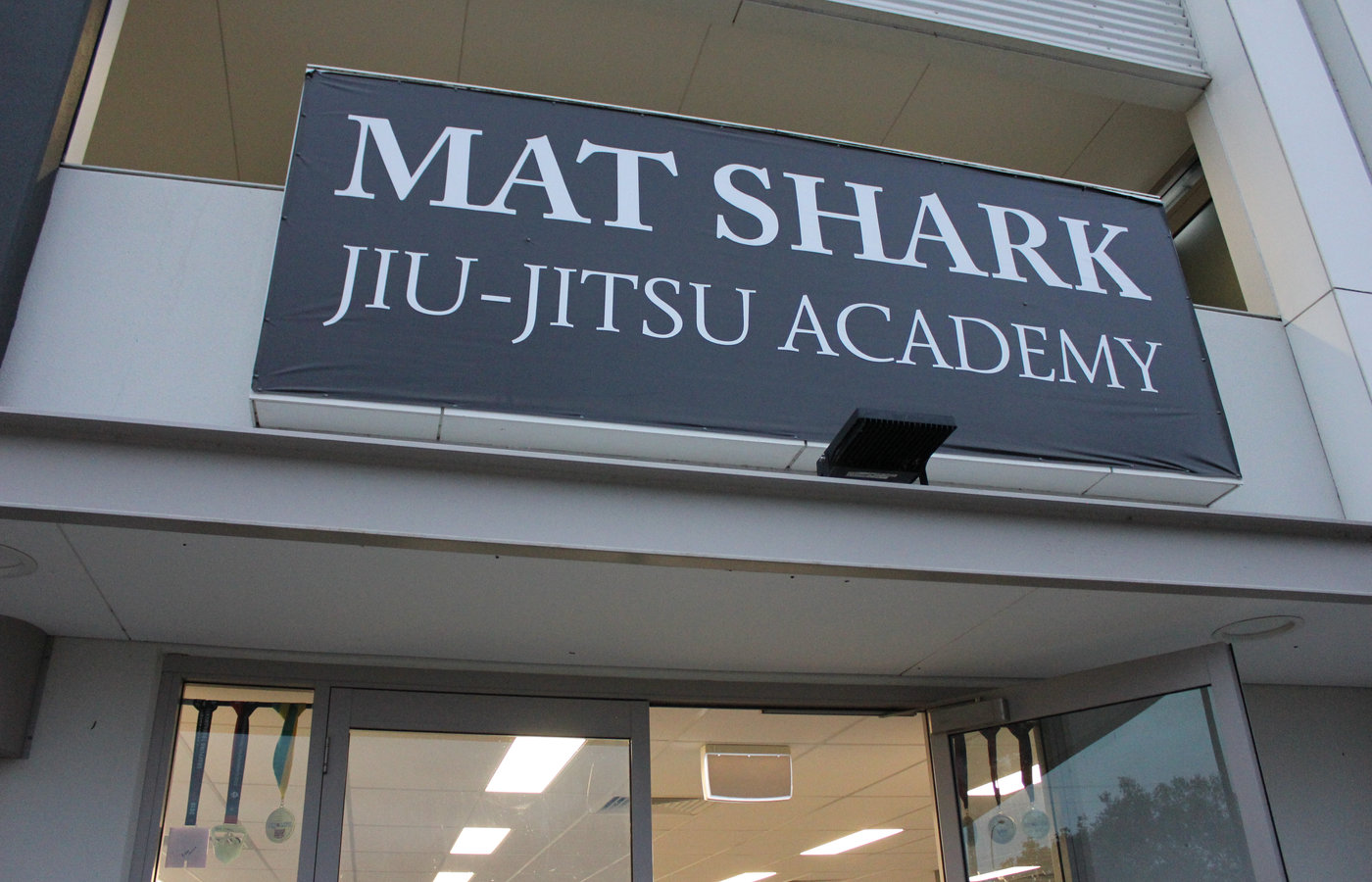 The Mat Shark academy entrance